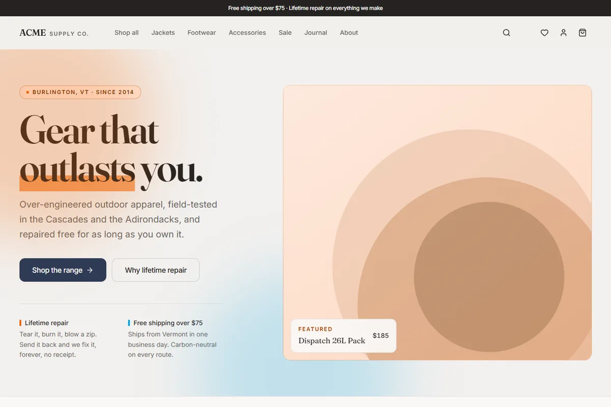 A storefront product page beside its admin order timeline